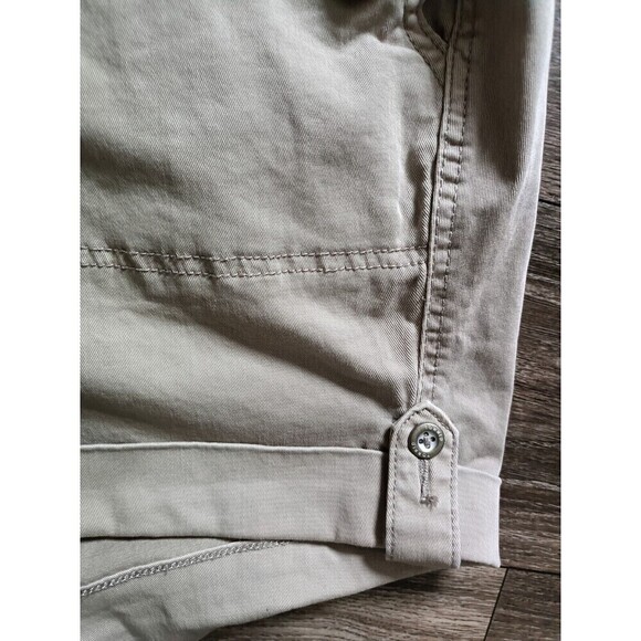 Torrid Military  Short Shorts Size 30 Summer Khaki Tan Stretch Twill Chino New - Picture 8 of 10
